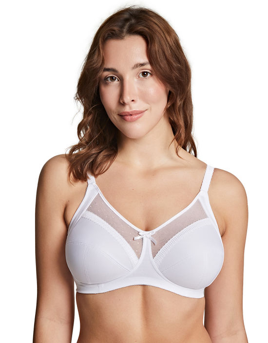 Comfort Choice - White Outwire Inside-Out Bra - Size 52C - NEW