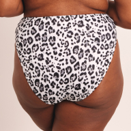 Aruba Bikini Top by Bravissimo, Black/White Leopard