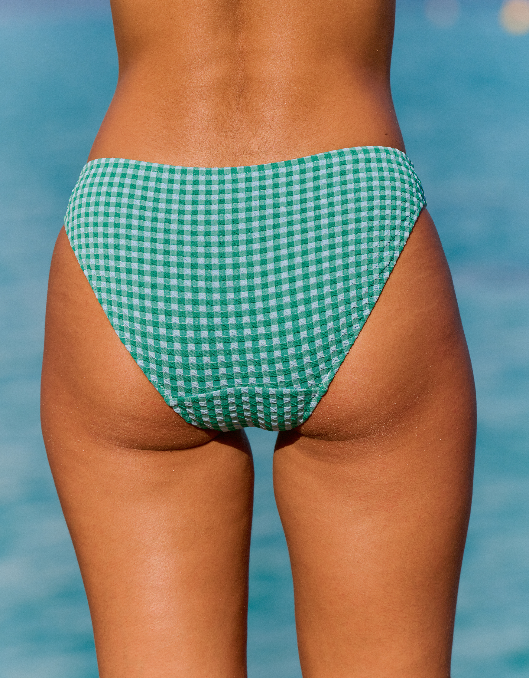 Sky Blue Gingham Brief