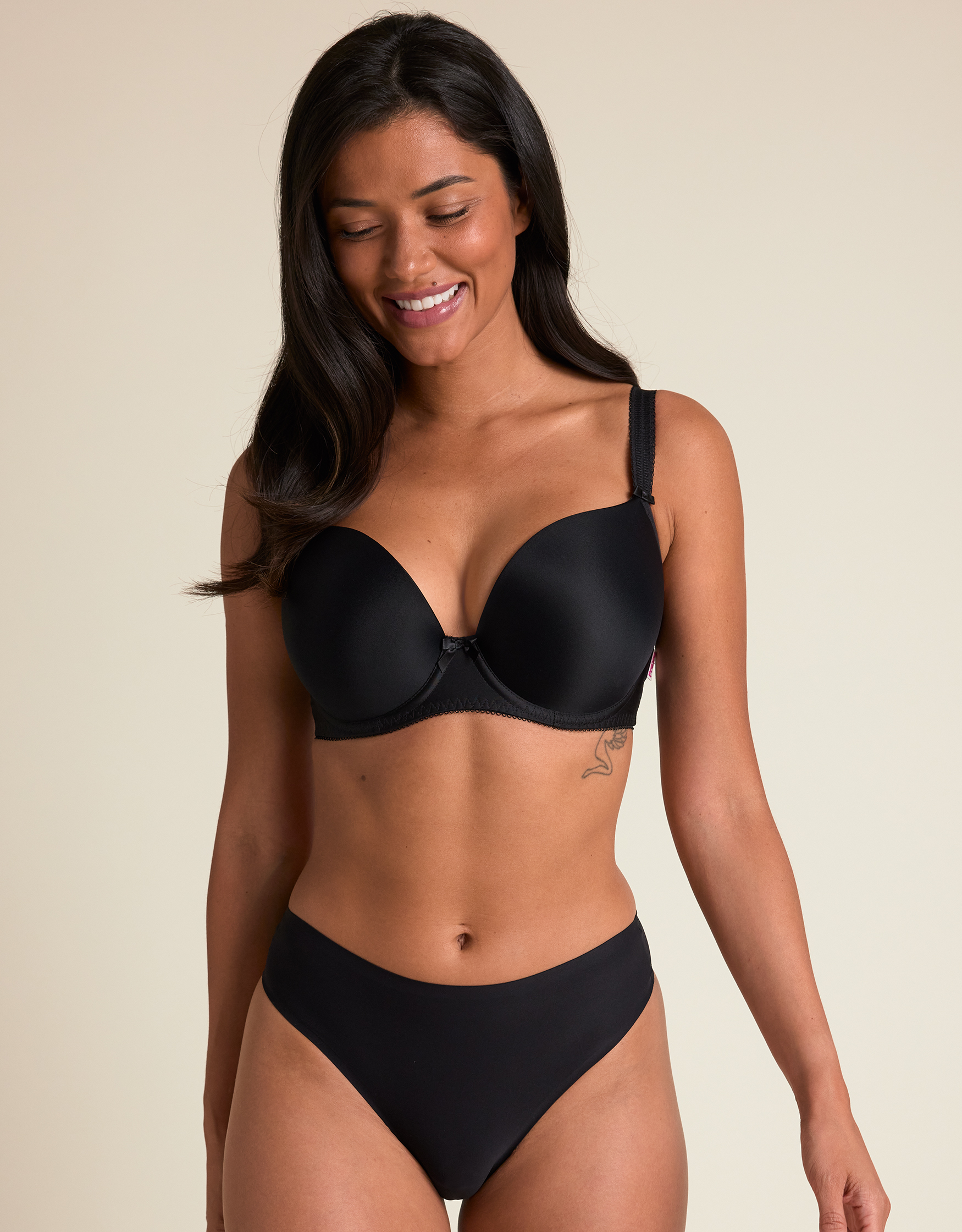 Deco Bra by Freya Black Plunge Bra Bravissimo US