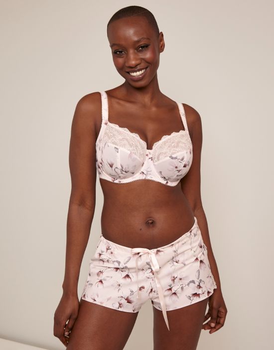 Lucia French Short by Fantasie, White Floral, PJ Shorts