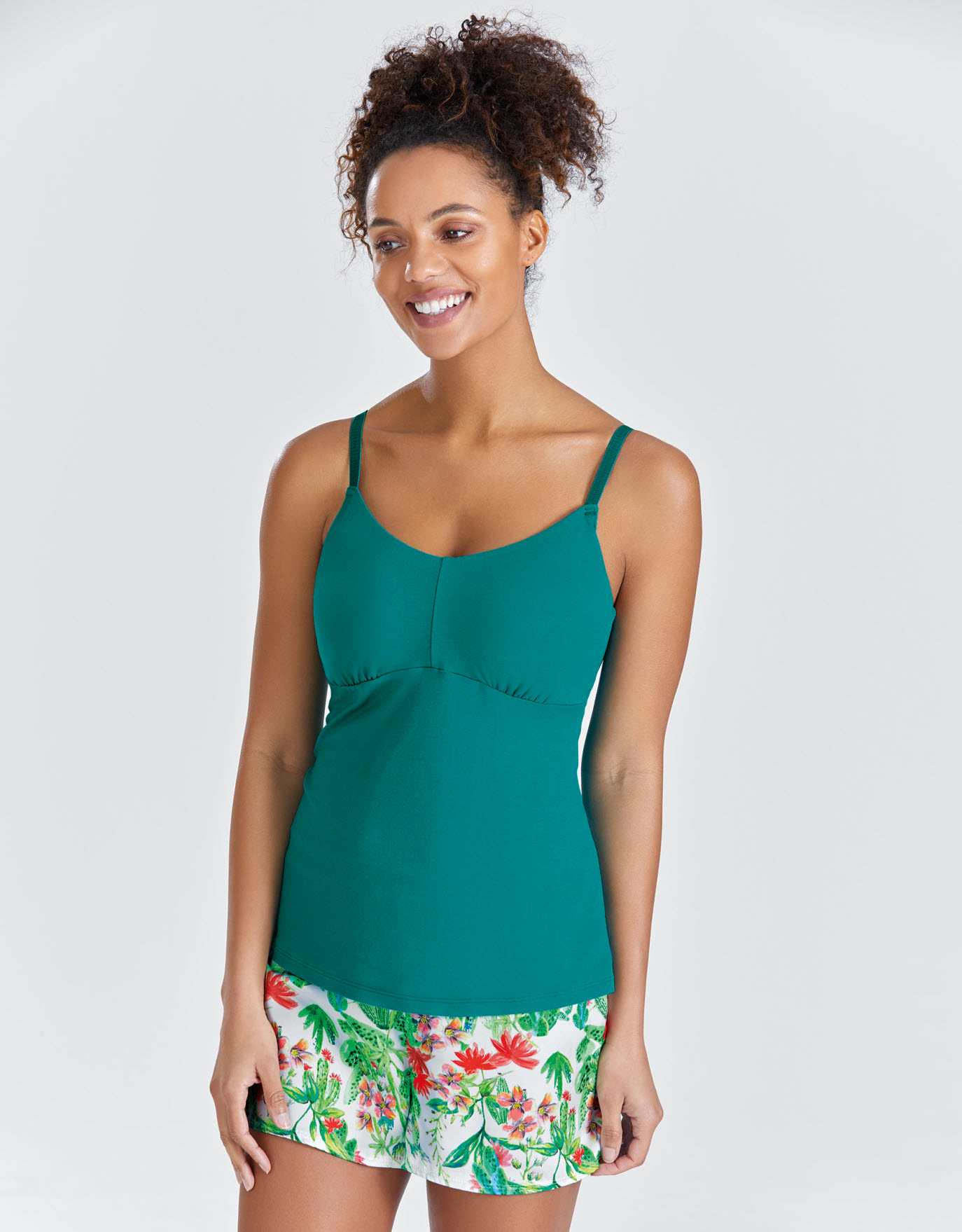 teal cami top