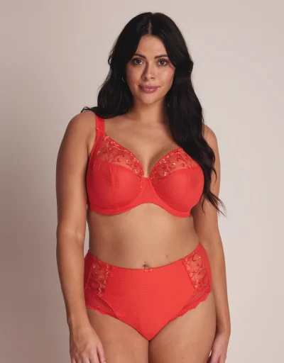 Viva Curve White, Red, Black and Beige lace bra large cup BBW cup