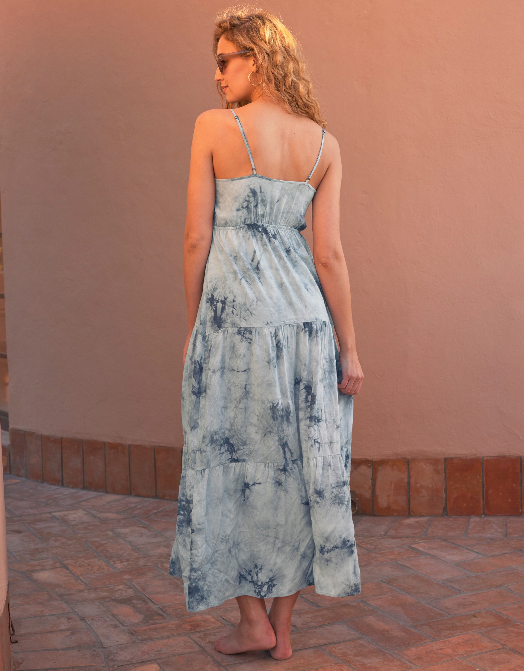 Tie dye store racerback maxi dress