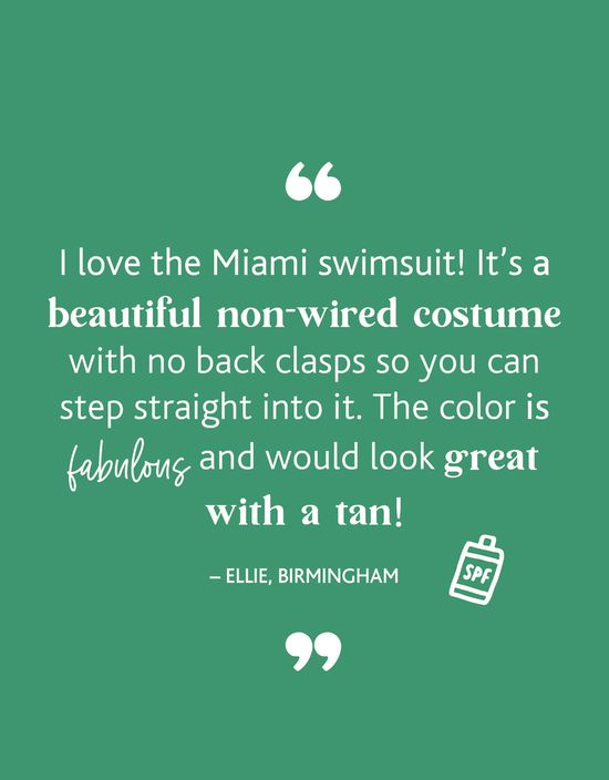 Miami Swimsuit by Bravissimo, Green
