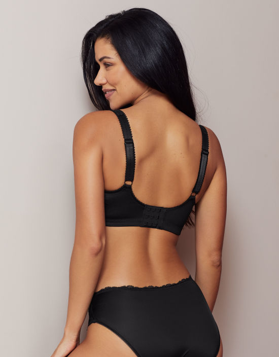 Buy Pour Moi Black Non Padded Logo Underwired Bra from Next USA