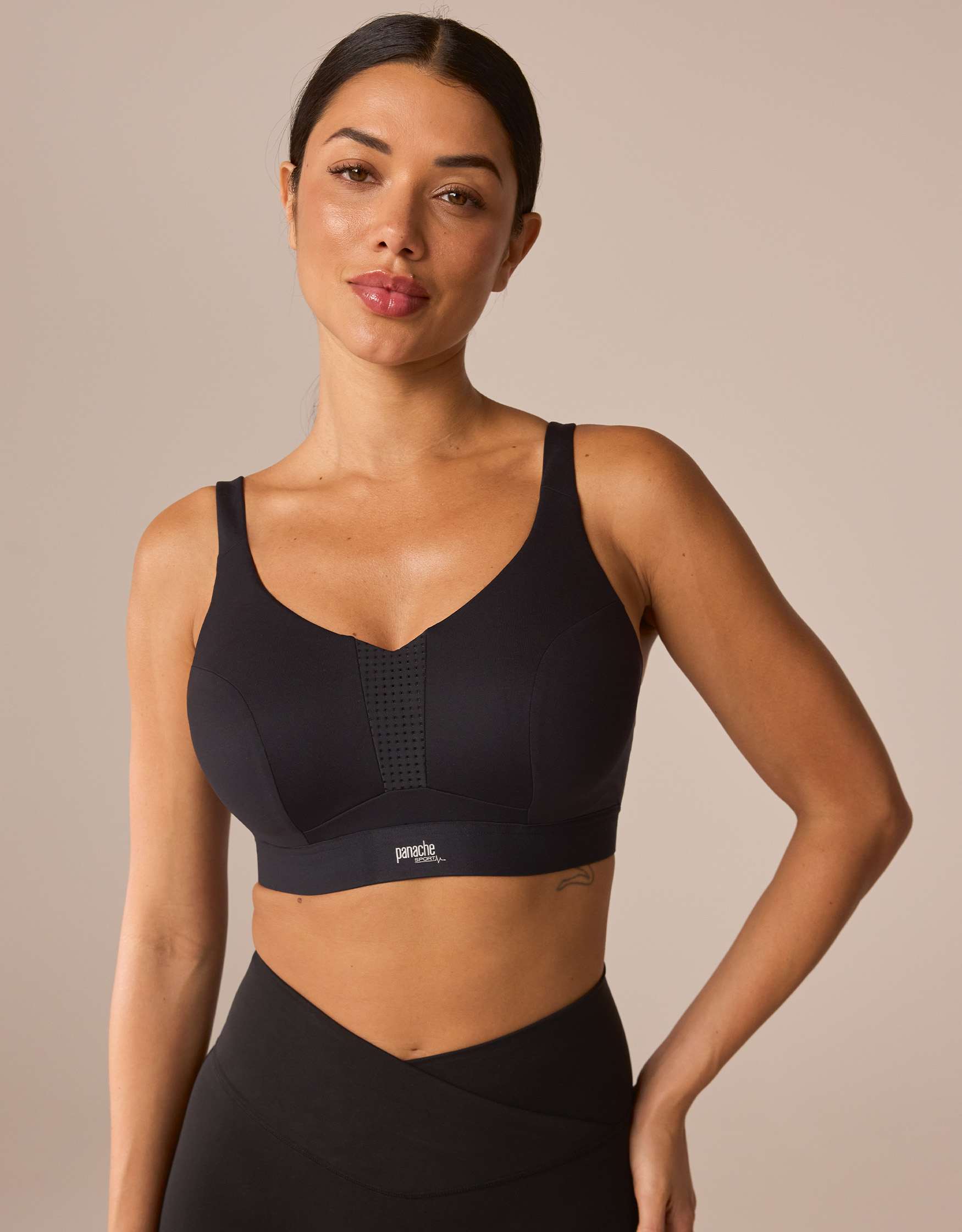 Endurance Sports Bra by Panache Black Wired Sports Bra
