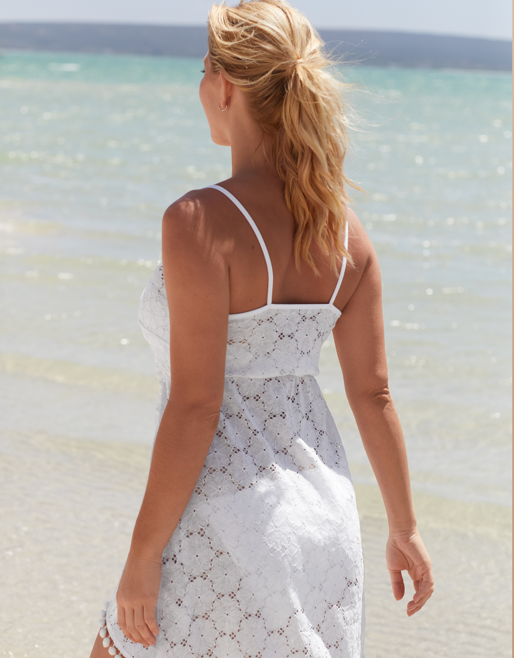 wrap over beach dress