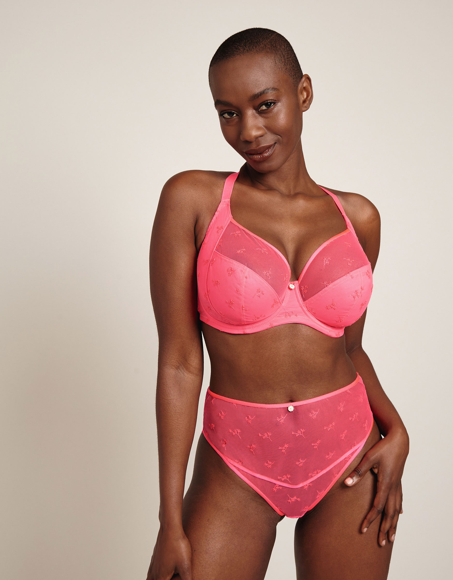 Isla Bra by Bravissimo Neon Pink Full Cup Bra