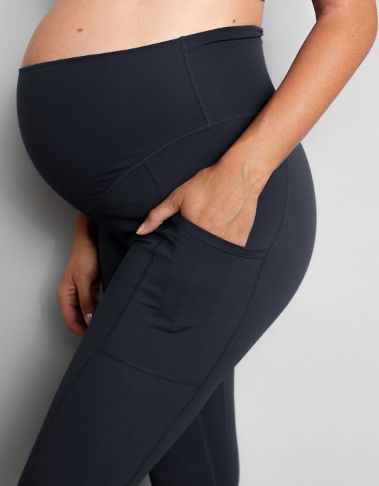 Luxe Maternity Leggings by Natal Active, Black, Sportswear