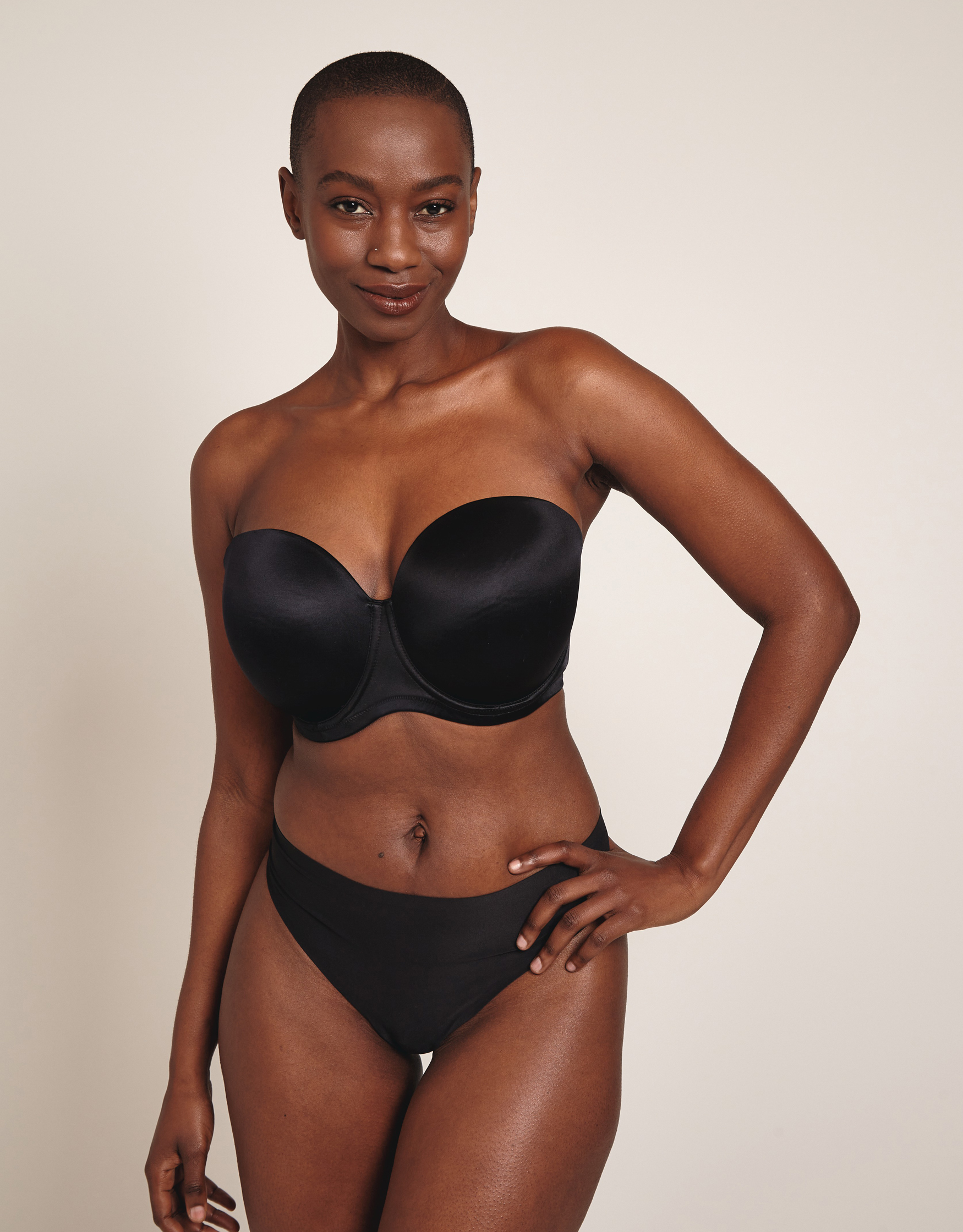 Strapless black outlet