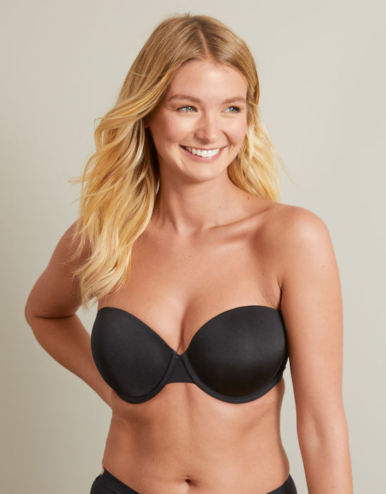 Visible Difference Strapless Multiway Bra - Black