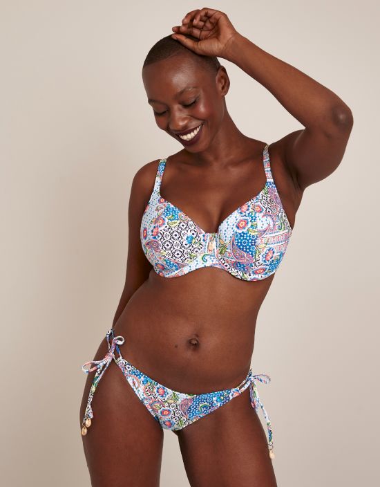 Boho Breeze Bikini Top by Freya, Multi Print