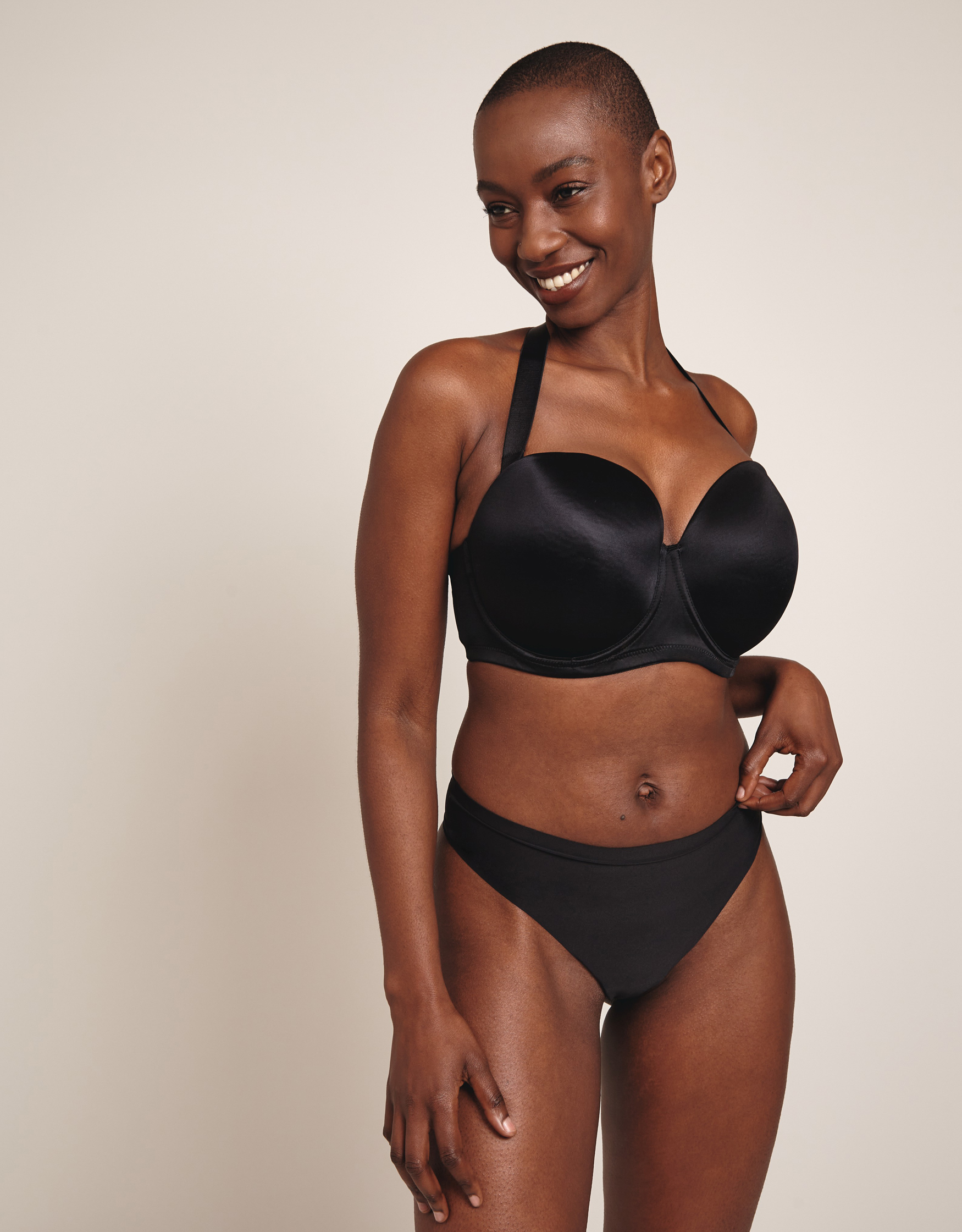 Smoothie Strapless Bra by Curvy Kate Black Strapless Bra