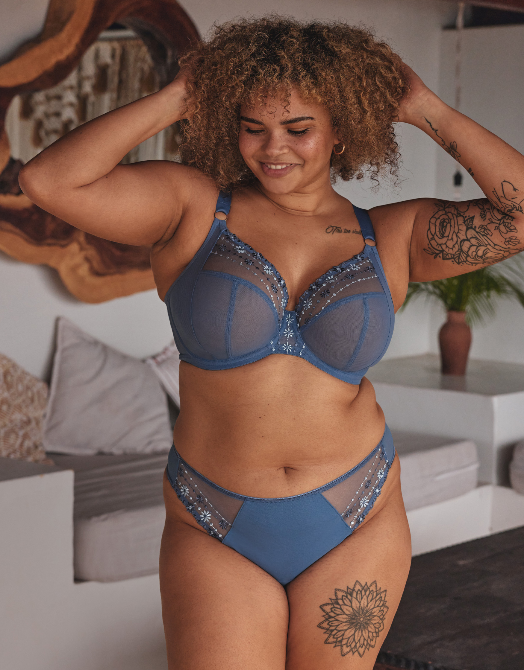 Matilda by Elomi Denim Blue Plunge Bra Bravissimo