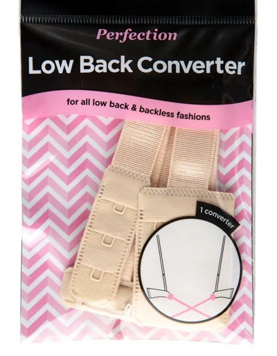 Low Back Backless Bra Strap Adapter Converter Adjustable Extender Hook for  Dress ORG
