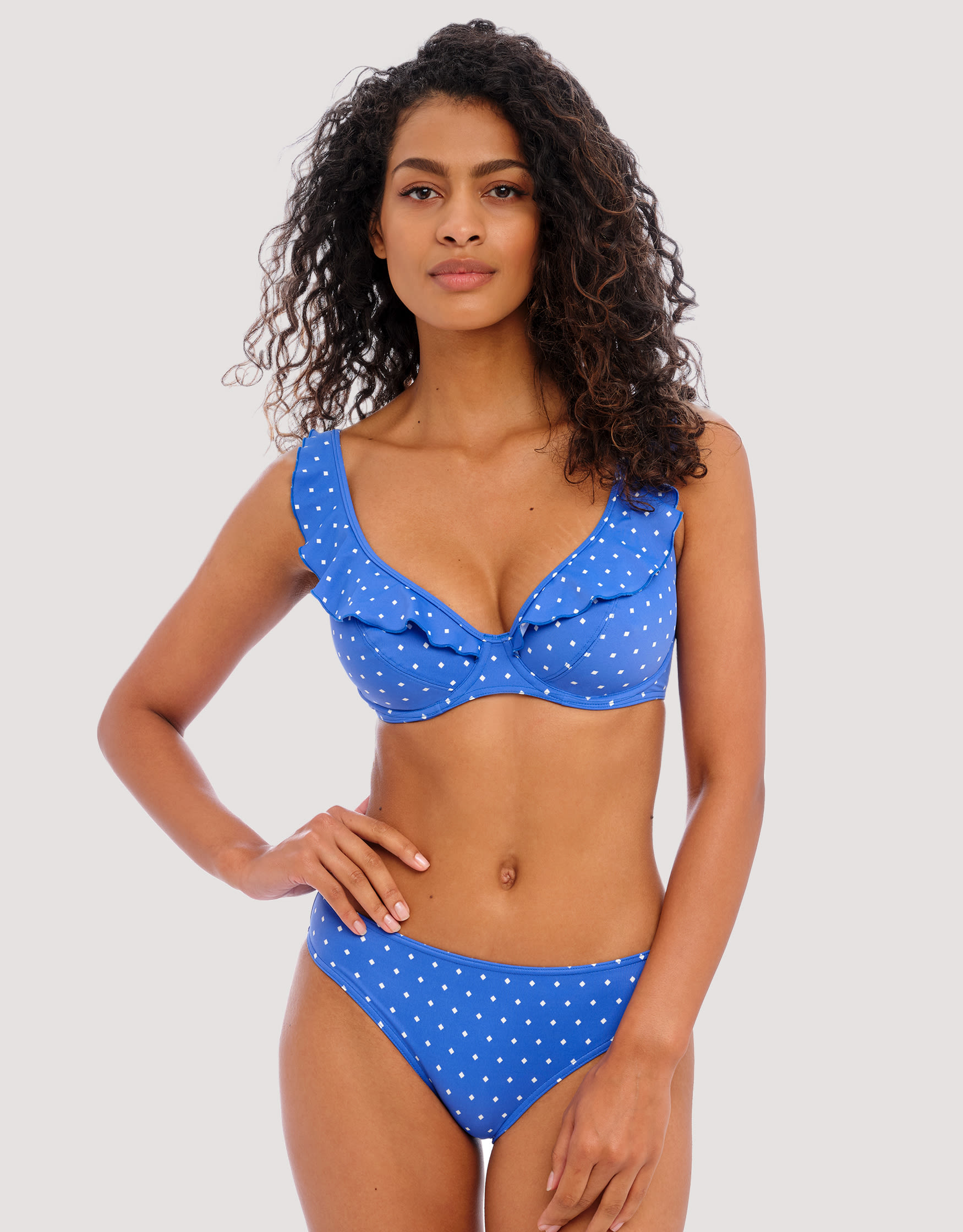 Freya Jewel Cove Convertible Underwire Bralette Bikini Top (7239)- Pla -  Breakout Bras