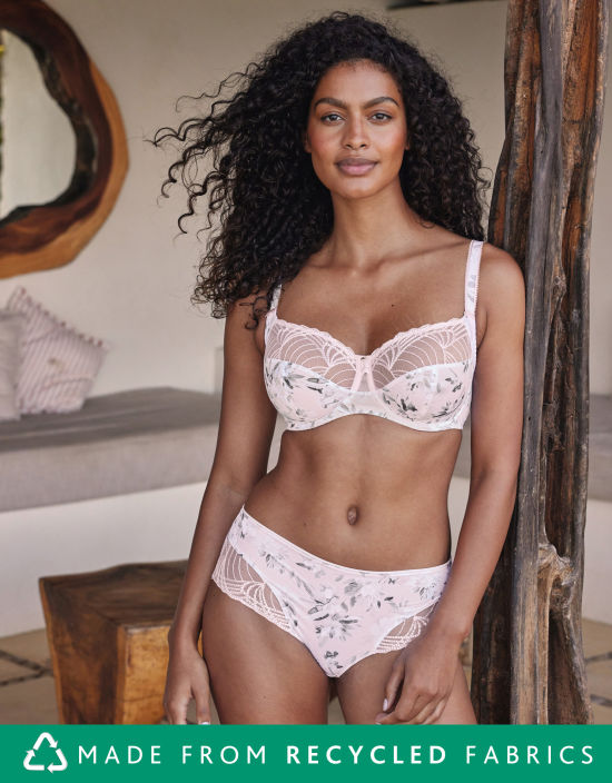 Buy White Recycled Lace Full Cup Comfort Bra 42B | Bras | Argos