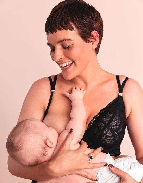 Perfect Fit Comfort Bra l Stylish Nursing + Breastfeeding Bra l Lilac –  Close To The Heart