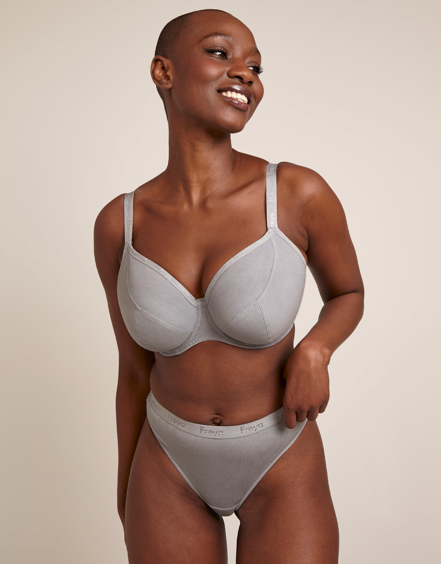 Freya Chill Non Wired Bralette Soft Triangle Top 401317 Cool Grey