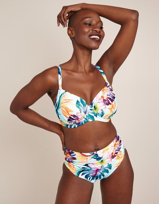 Paradiso Floral Wired Plunge Bikini Top, Fantasie