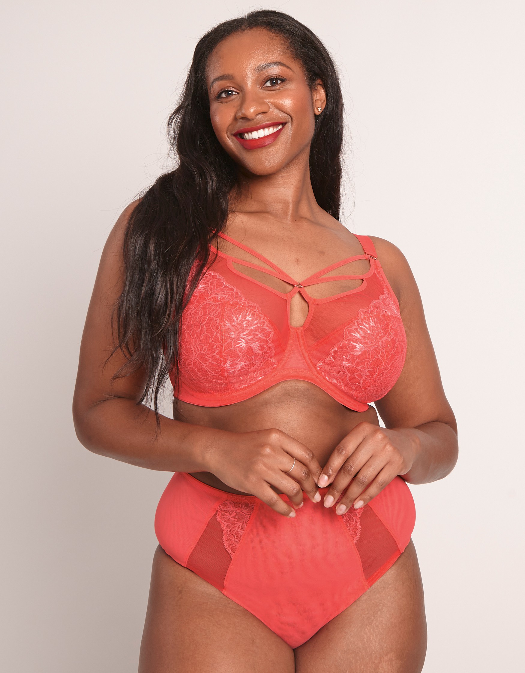 Brianna Bra by Elomi Coral Balconette Bra Bravissimo