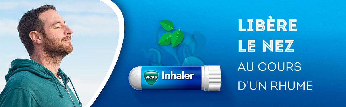 VICKS Vaporub - Inhaler au menthol Débouche le nez