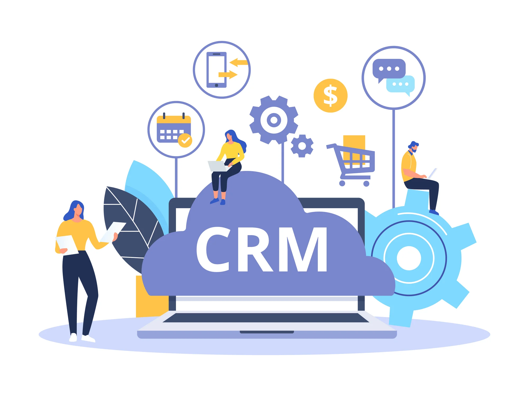 CRMとは？機能やメリット、選び方から導入事例を解説のイメージ