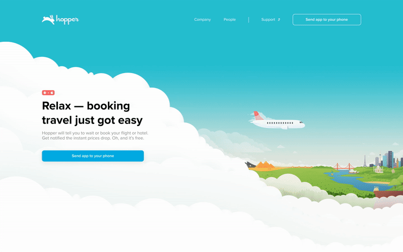 Day and Night hero variations depending on time of day