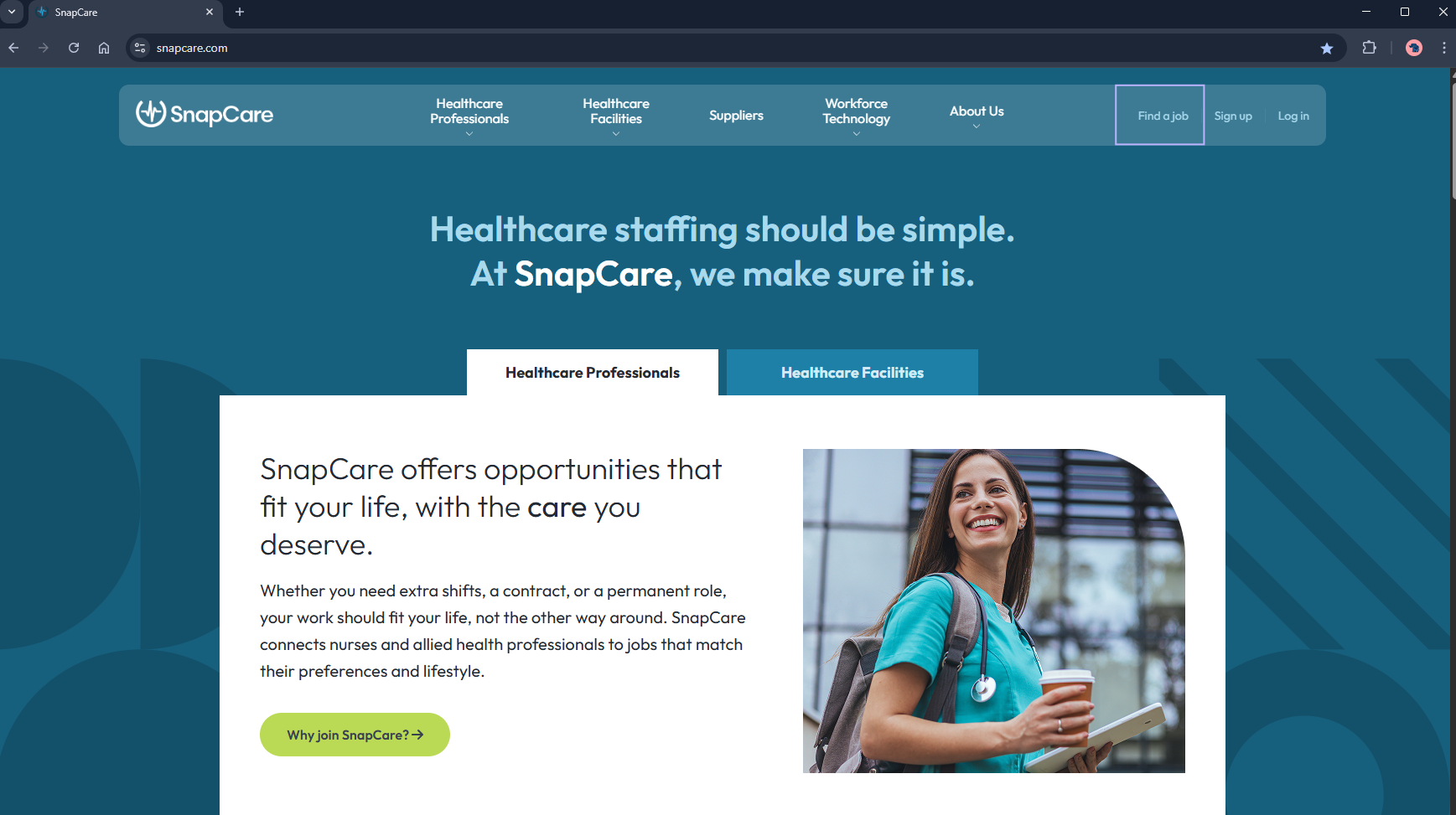 Step 1-Access job board via website