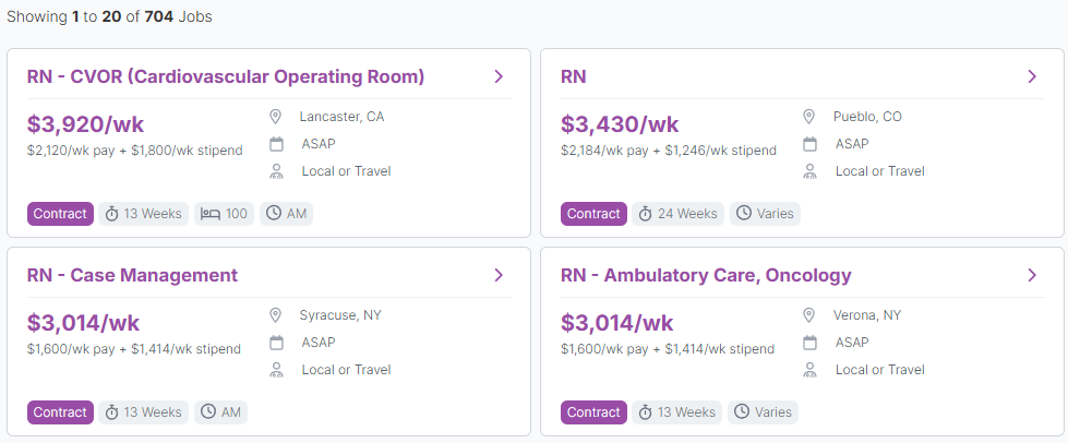Step 3 - Review Job listings