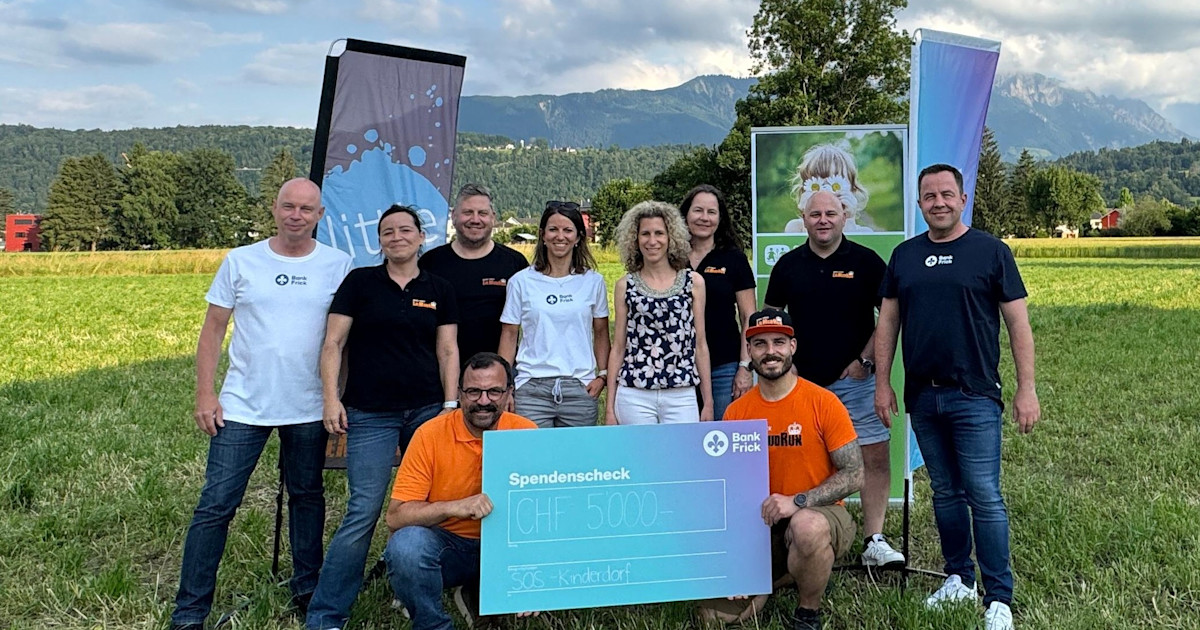 Sos Obstacle Course LittleMudRun: Obstacle course association and Back Frick donate CHF 5,000