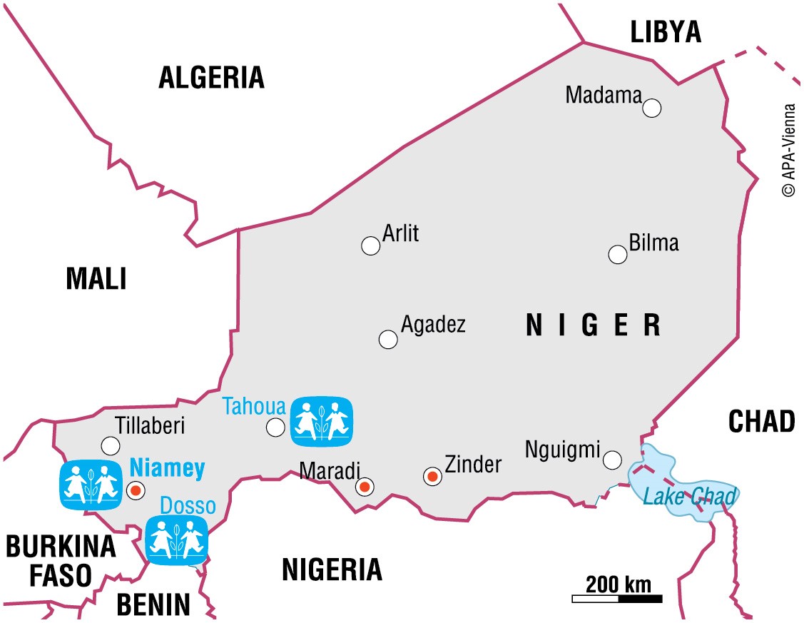 Landkarte Niger