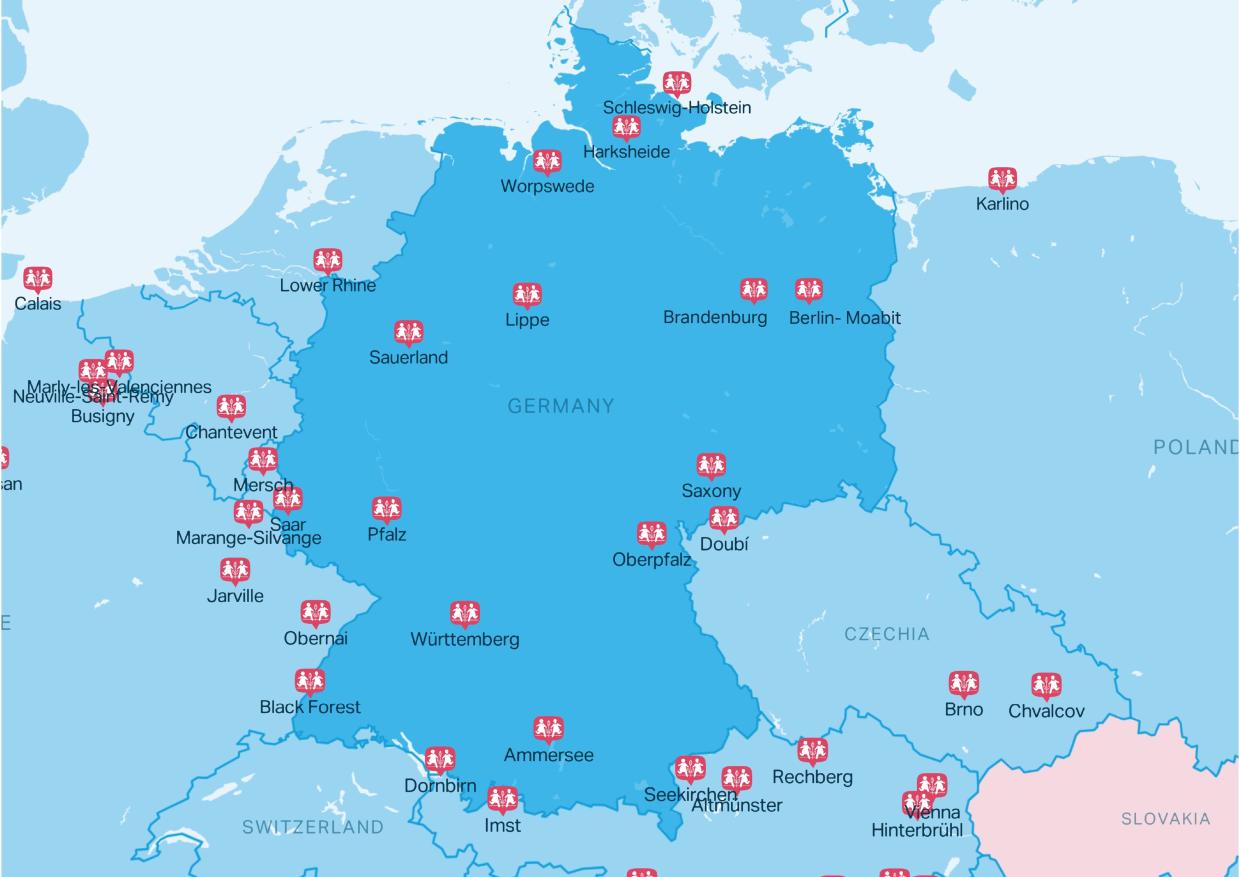 Karte SOS-Kinderdorf Deutschland