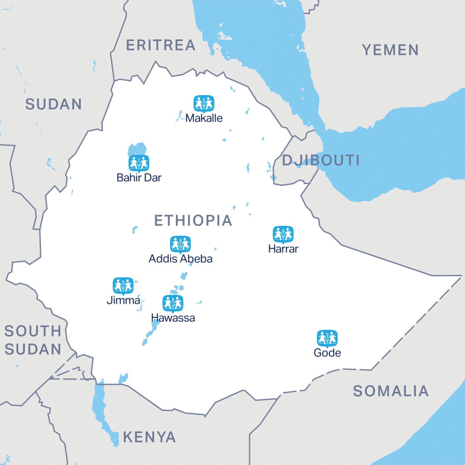 Map of Ethiopia