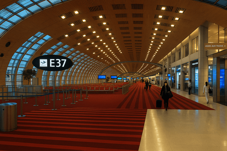 Intérieur terminal Roissy-CDG