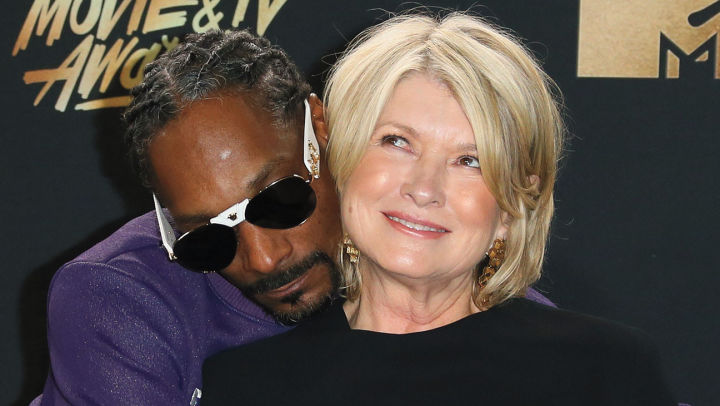 Martha Stewart with her friend, Snoop Dogg