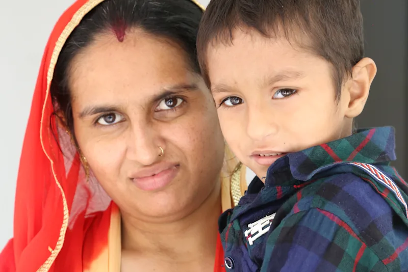 Young woman in India
