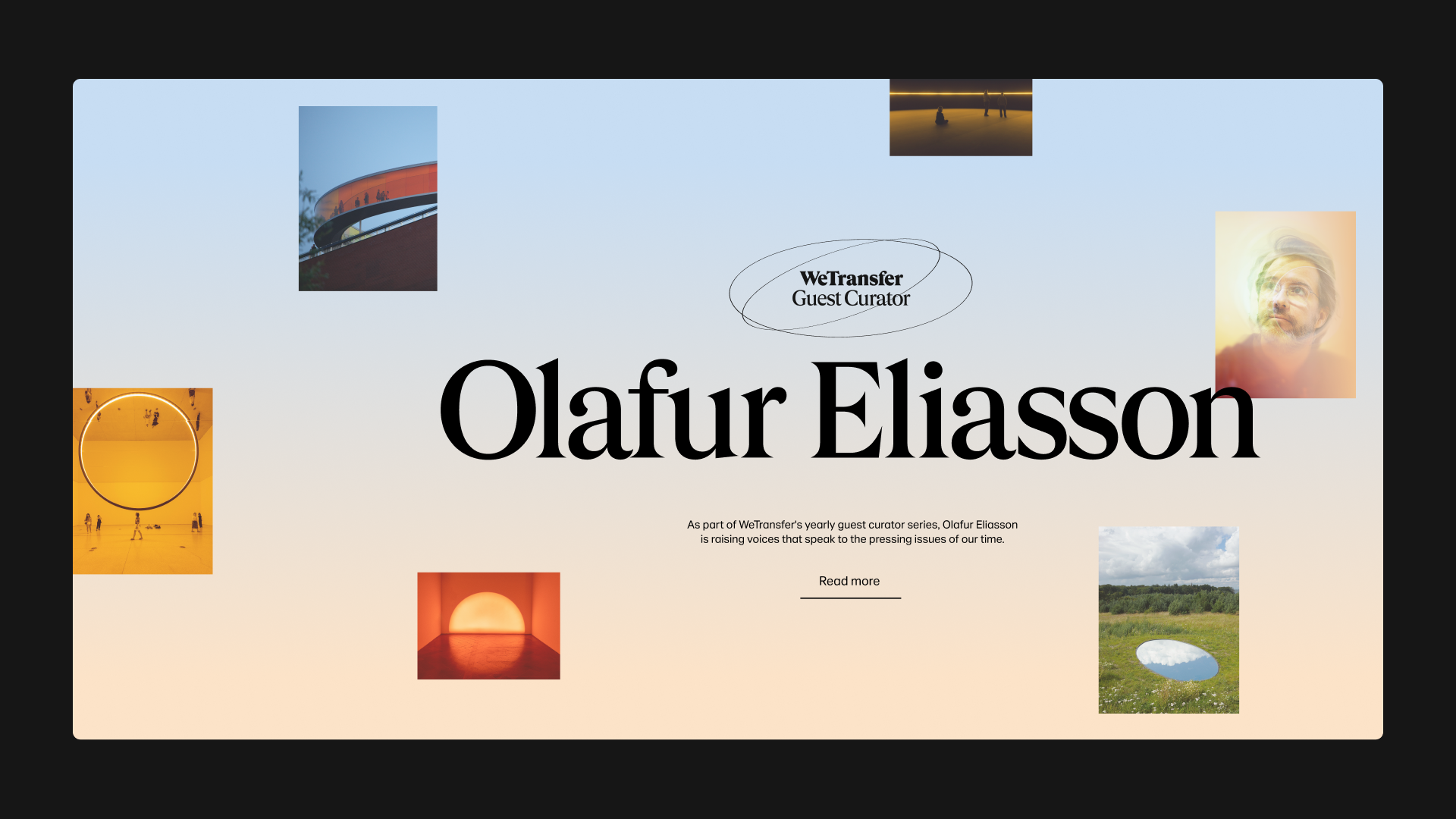 WeTransfer Collaborates With Olafur Eliasson To Celebrate Achieving ...