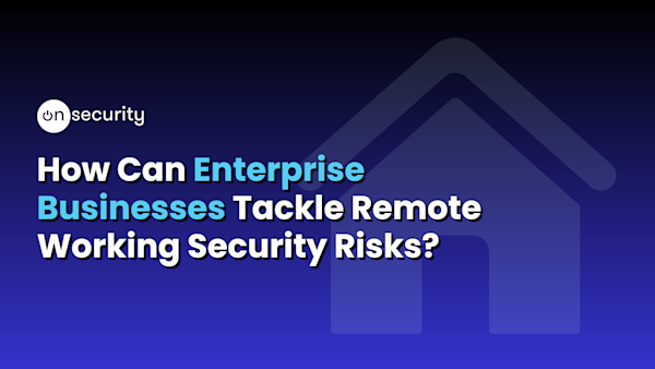 How Can Enterprise Businesses Tackle Remote Working Security Risks?
