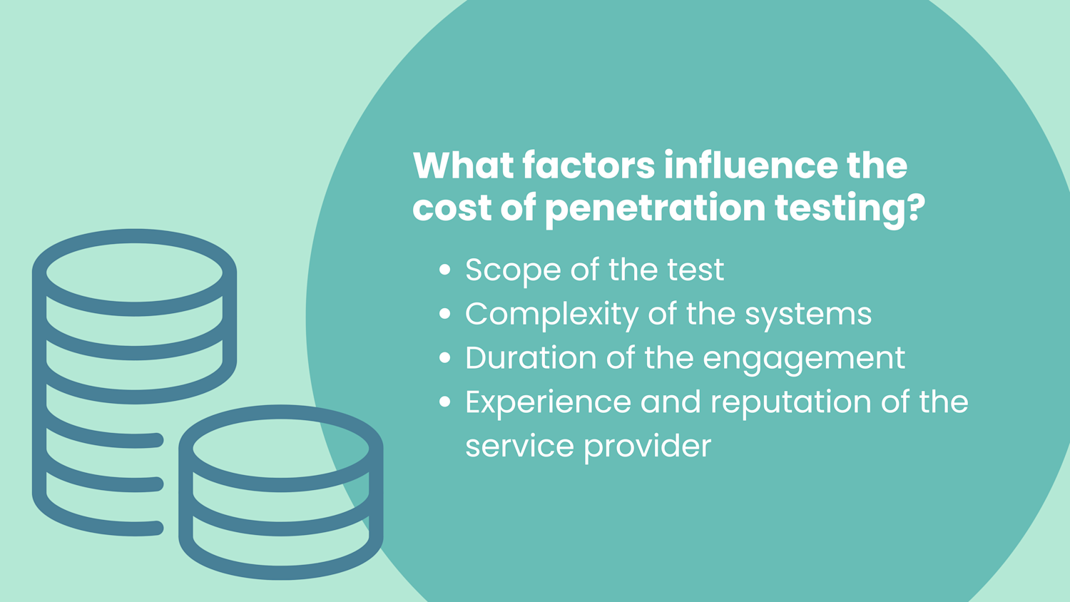 What factors influence the cost of pentesting?