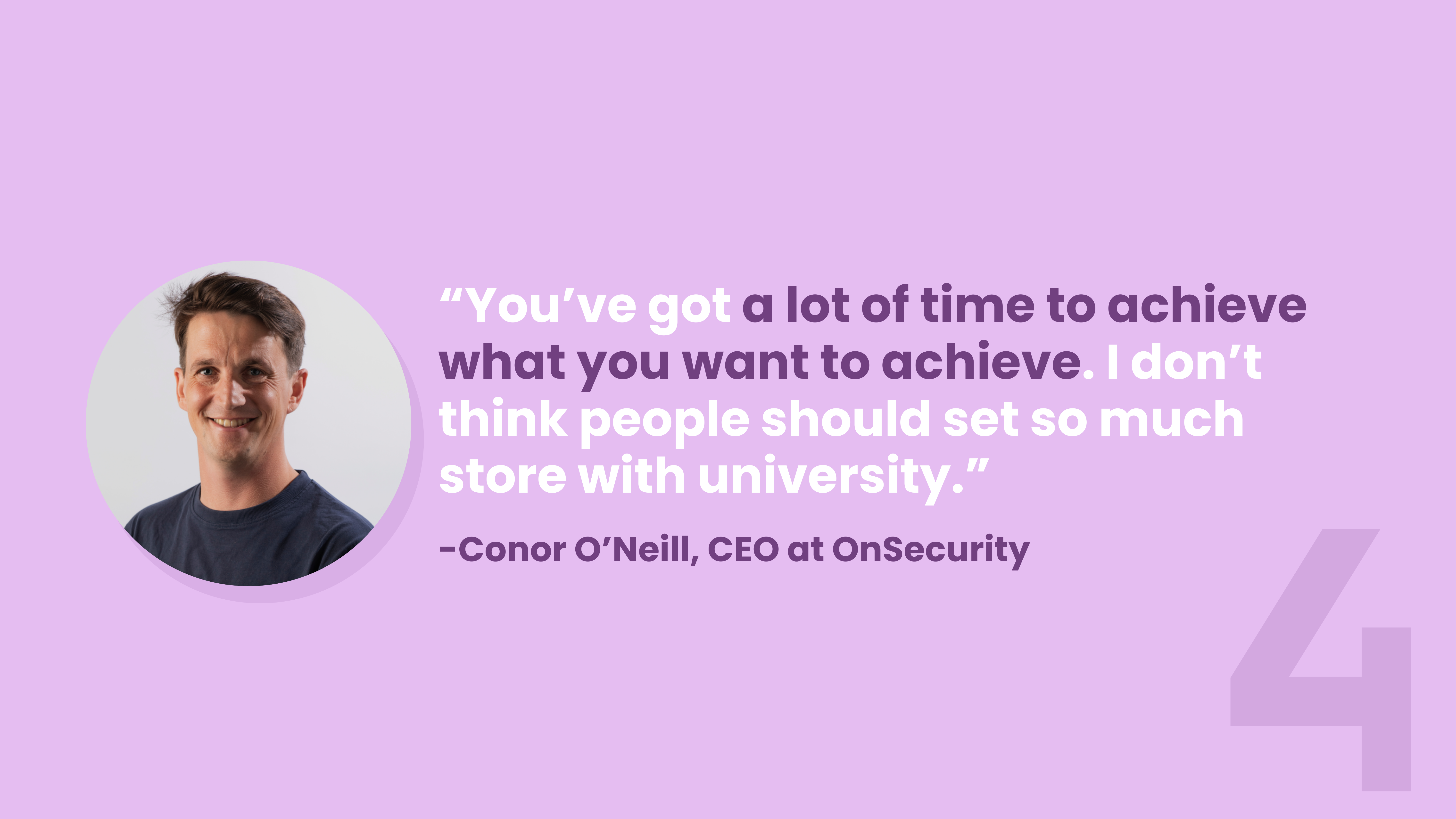 OnSecurity's CEO, Conor O'Neill