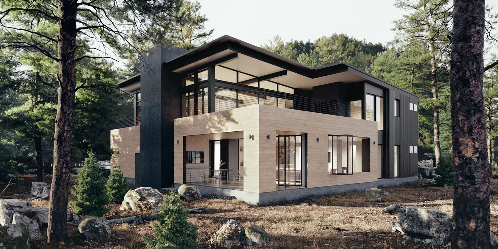 Prefab Home Exterior in Olympic Valley, California