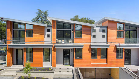 Townhomes built by Plant Prefab