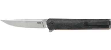 CEO black folding knife with liner lock