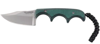 Minimalist® Green & Black Fixed Blade Knife with Sheath 2387