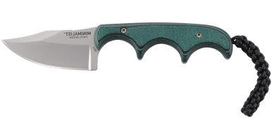 Minimalist® Green & Black Fixed Blade Knife with Sheath 2387