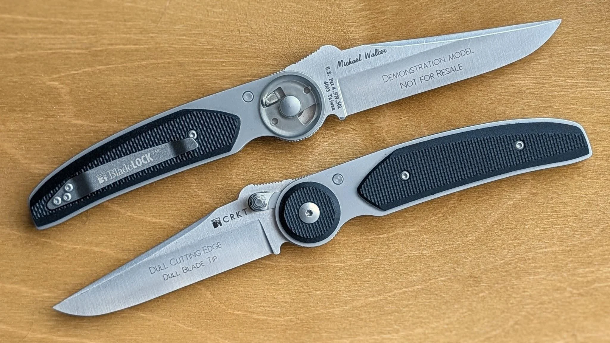 Demonstration models of the original BladeLOCK™ circa 2001