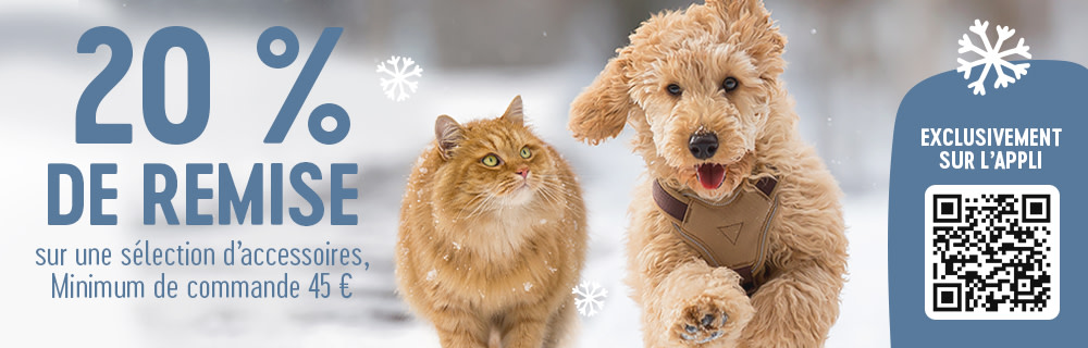 - 20% sur les accessoires en exclu sur l'appli bitiba