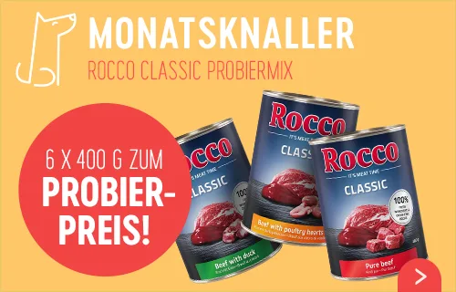 Jetzt sichern: Rocco Classic Probiermix 6 x 400 g - nur für kurze Zeit